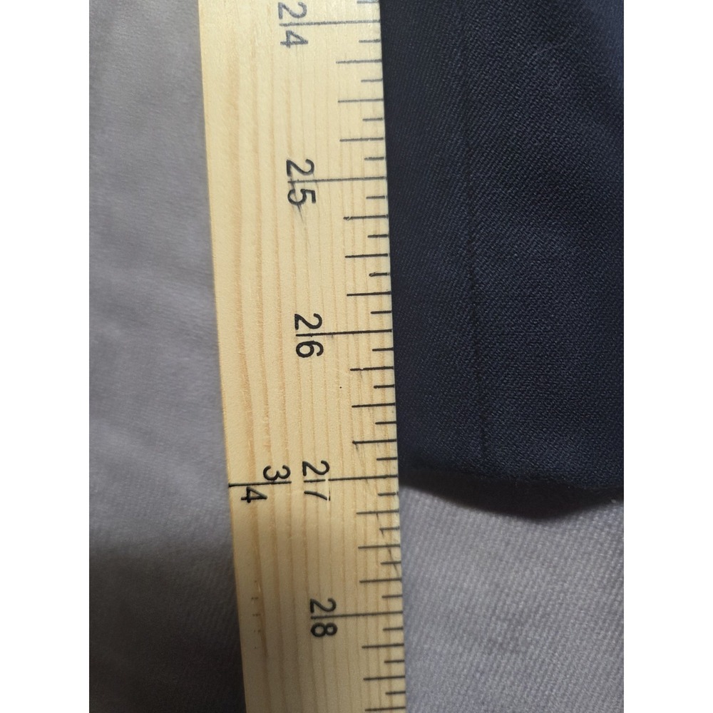 Talbots Womens Pants Size 16 Petite Stretch Navy Blue Side Zip Classic Career - Picture 8 of 9